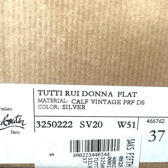 Christian Louboutin TUTTI RUI Donna Perforated Leather Sneakers Flat Shoes - Picture 16 of 16